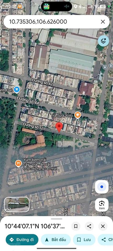Đất đường số 52 khu dân cư bình phú quận 6