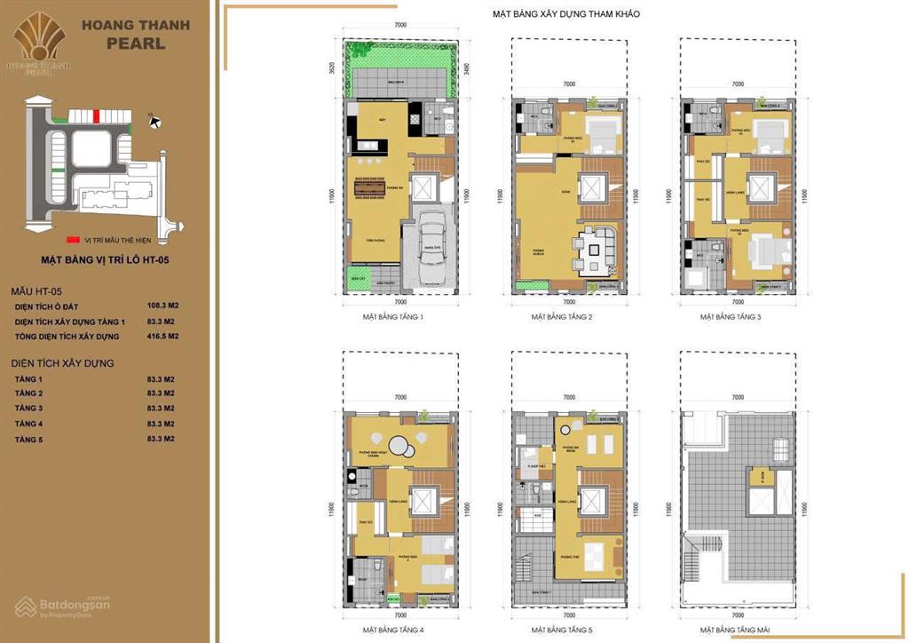 Chính chủ gửi bán nhanh suất ngoại giao căn liền kề khu đô thị hoàng thành pearl. diện tích 108 m².