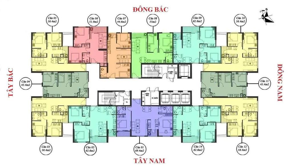 Chính chủ cần bán căn hộ 55m2 tòa m7 chung cư mipec kiến hưng giá 4.0xx tr