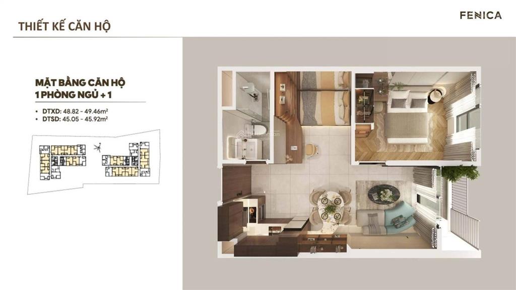 Thanh toán chỉ 6 triệu/ tháng sở hữu ngay căn hộ tod fenica