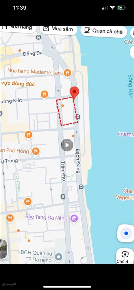 Đất vàng 3 mặt tiền bạch đằng, trần phú, lý thường kiệt view trực diện pháo hoa được xây 22 tầng