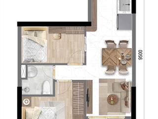 Bán căn hộ 2pn, 47m2 tại bcons newsky, giá ưu đãi, view đẹp