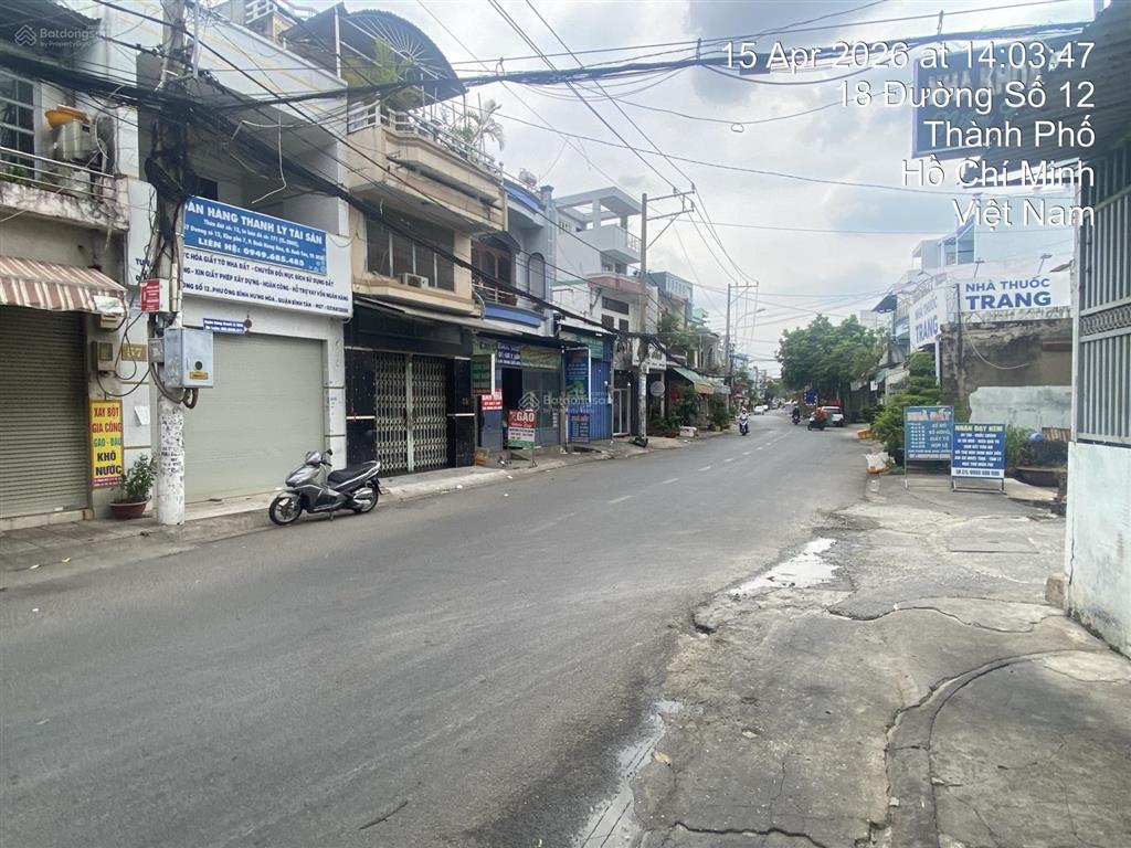 Bán nhà mặt tiền đường số 12 phường bình hưng hòa, bình tân