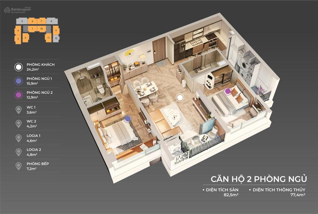 Bán căn 2pn tầng 22 view trực diện biển mỹ khê dự án the sang residence