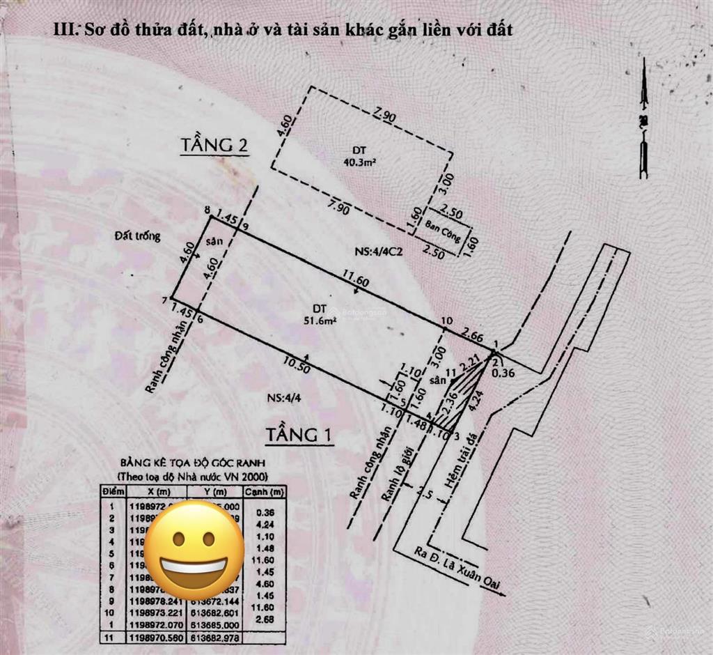 Chỉ 4.5 tỷ, có ngay căn nhà 2 tầng 72m2. cạnh chợ tăng nhơn phú + lê văn việt. dt 72m2 ( 4.6 x 16 )