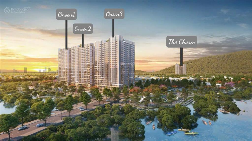 Chỉ 2.5 tỷ sở hữu căn hộ 1pn + diện tích 54m2 toà onsen 3  charmora city nha trang