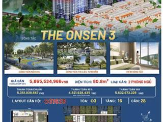 Sở hữu căn hộ 2pn tầng cao giá trị cao cấp