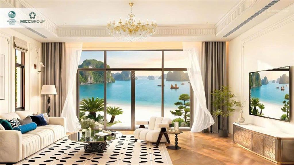 Bán 2 căn đơn lập góc mặt biển 330m2 xây 4 tầng vinhomes global gate hạ long xanh giá tốt độc quyền