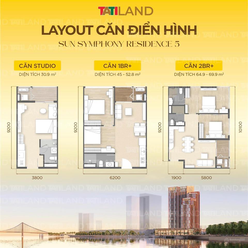Nhận booking sun symphony residence đà nẵng  ck 5%  htls 0% 30 tháng