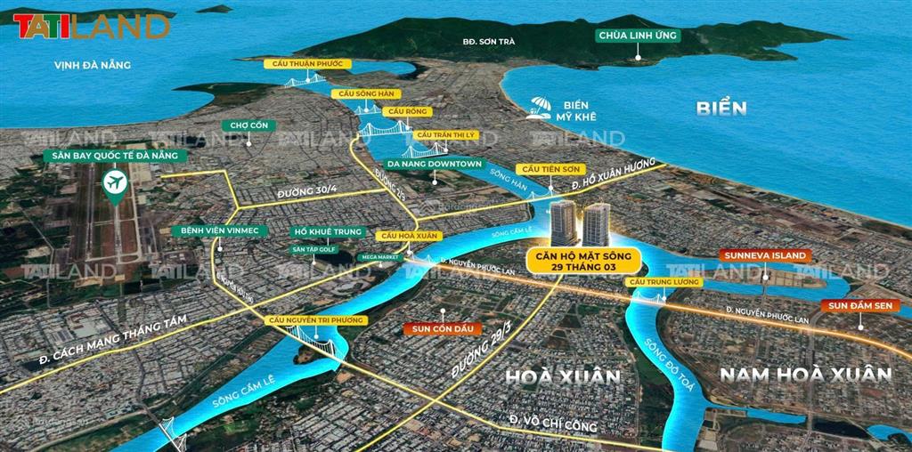 Giá dự kiến chỉ từ 2tỷ4  siêu phẩm s  light tower cđt sun group, view pháo hoa, ngã ba sông, biển