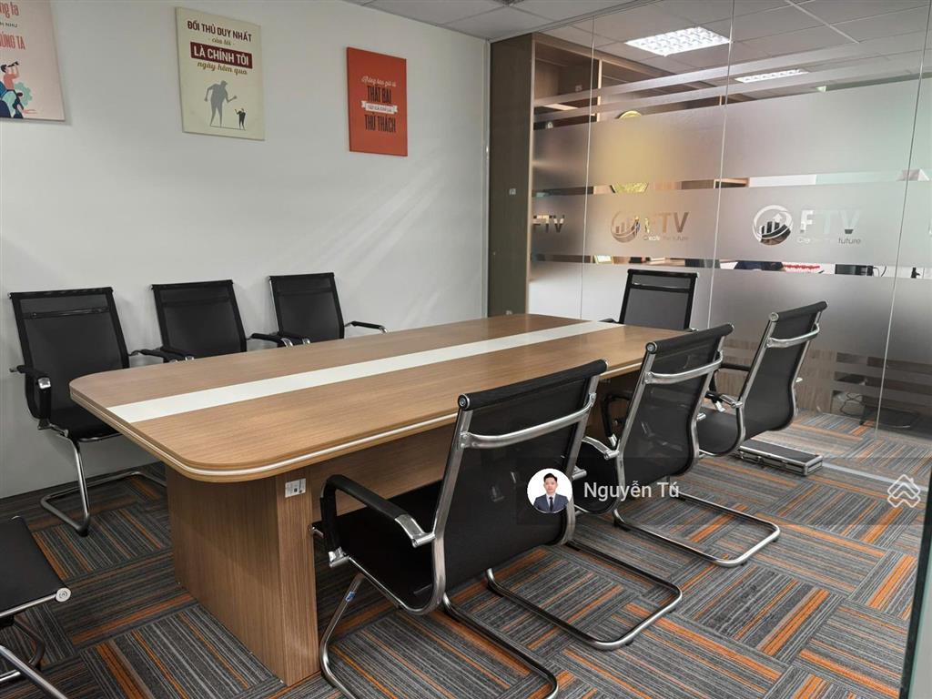 Bql cho thuê văn phòng ttc tower duy tân. dt 200m2 (có cắt lẻ từ 100m2),sẵn nội thất vào được luôn