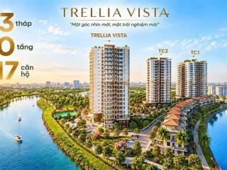 Căn hộ view sông mizuki park  tháp trellia vista, 3pn góc số lượng ít mua trực tiếp cđt nam long