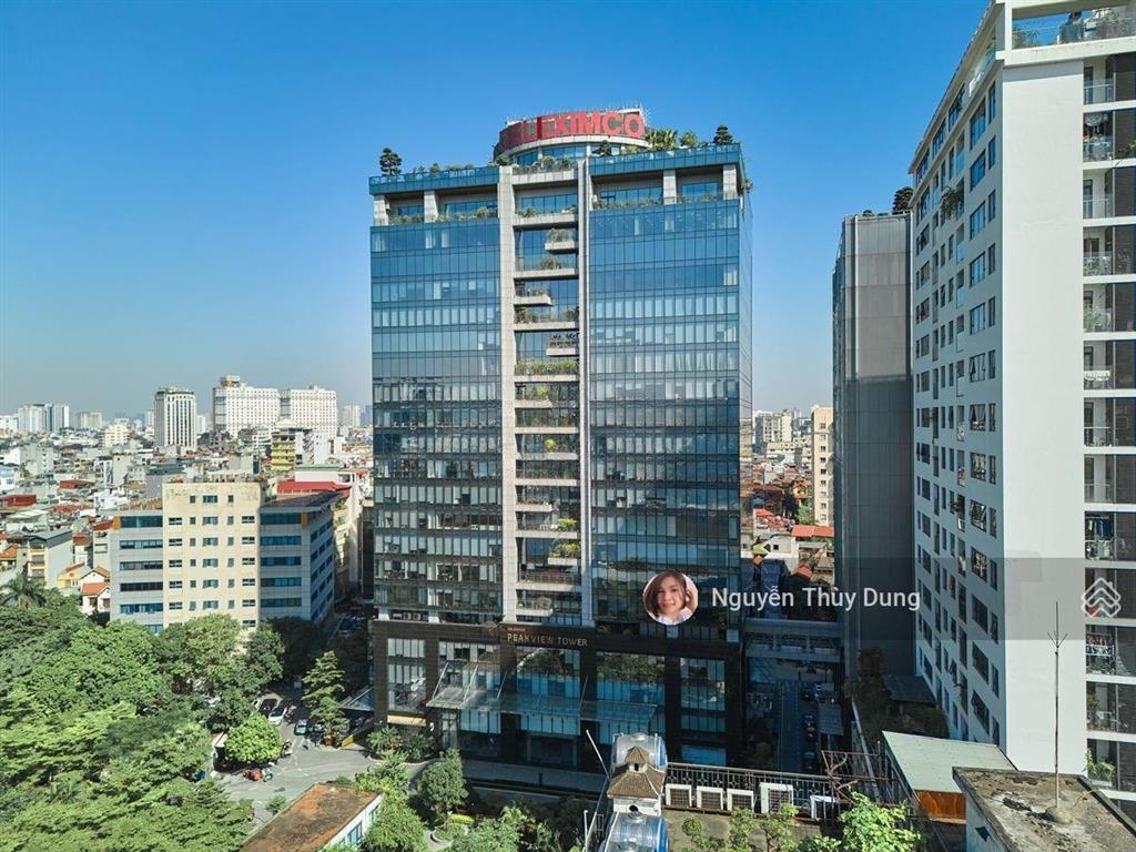 Bql toà nhà cho thuê văn phòng peakview tower 36 hoàng cầu, dt 1.800m2 có cắt nhỏ, giá chỉ 215k/m2