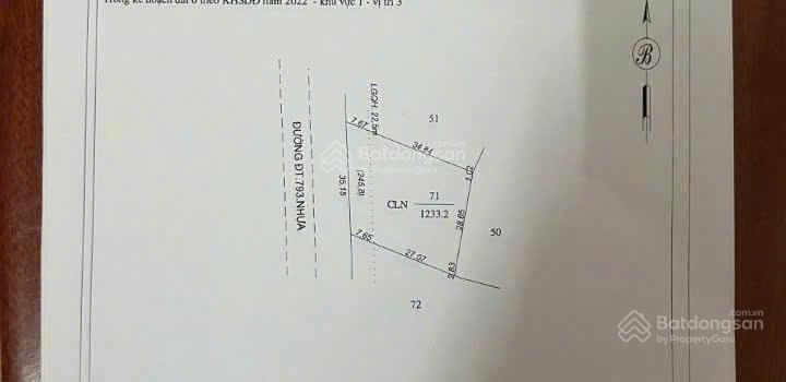 Bán 35m mặt tiền 793 (45m) đang ngộp bank, chỉ 3tỷ2 buông sổ
