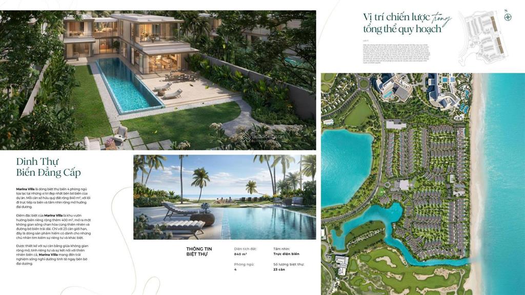 Biệt thự siêu vip, trực diện mặt biển, sở hữu 18m bờ biển riêng, hồ bơi riêng