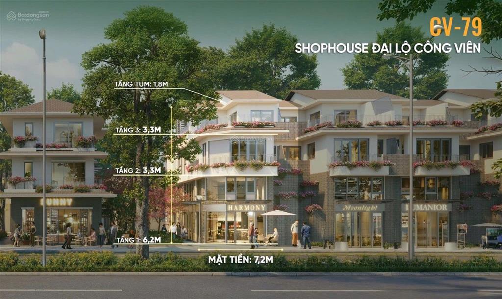 Duy nhất cặp shophouse góc mặt tiền đường 30m2 của rừng mai