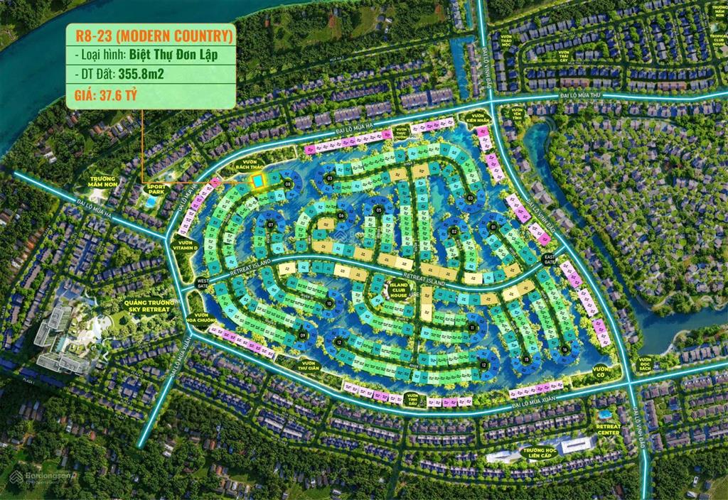 Cần bán biệt thự đảo một trong những căn có vị trí đặc biệt nhất phân khu