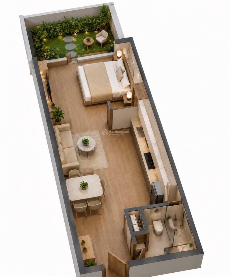 Bán gấp căn hộ eco retreat long an, 55 nghìn vnd, 44.6m2, 1pn, 1wc, chính chủ