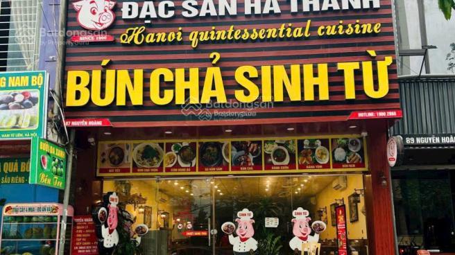 Cho thuê nhà mặt phố hàng chiếu, dt 100m2, mt 7,85m giá 120tr/t. phù hợp làm nhà hàng