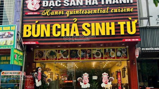 Cho thuê nhà mặt phố hàng chiếu, dt 100m2, mt 7,85m giá 120tr/t. phù hợp làm nhà hàng