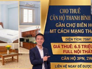 Căn hộ 3pn hiếm full nội thất trung tâm chợ biên hòa
