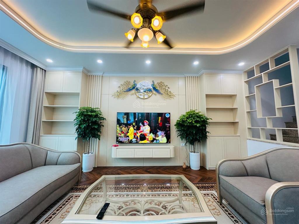 Nhà lô góc, vĩnh hưng căn, ô tô đỗ cửa, gần phố, kd, dân xây 5 tầng, tặng nội thất, sđcc