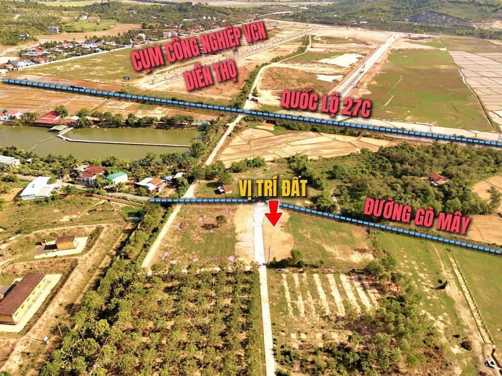 Lô đất với vị trí đối diện cụm công nghiệp diên thọ chỉ 920tr