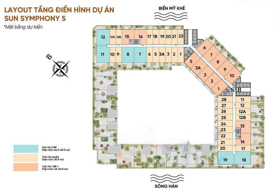 Loanh quanh 2 tỷ đã sở hữu 1 căn hộ mặt sông hàn  booking 50 triệu/vị trí