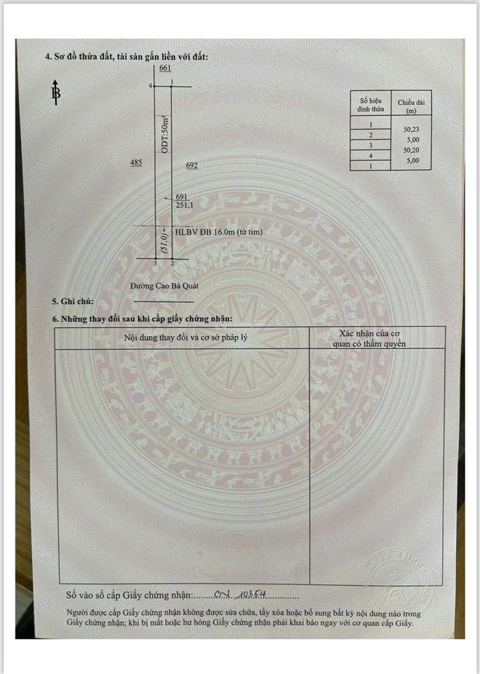 Chủ lỡ bắt tài độ tbn tối qua cần cắt lỗ lô đất 251m2 giá chỉ 517tr ngay trung tâm chơn thành
