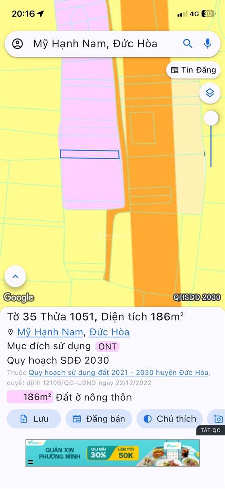 Quy hoạch đất là mặt tiền đường động lực đức hoà (5x38)
a.c môi giới bán giúp mình nhé hh2% nhận đu