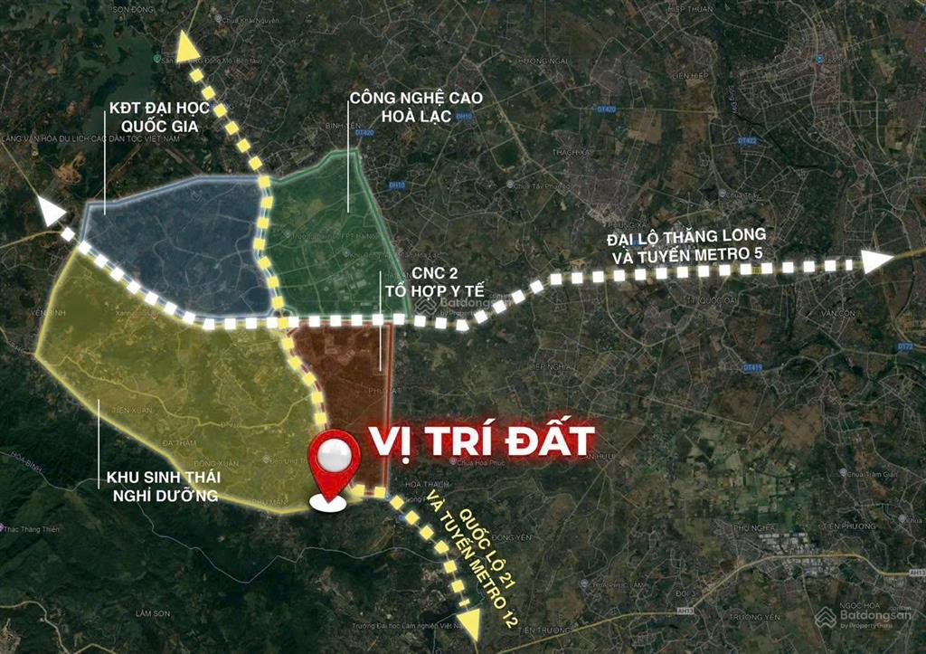 Cần bán lô đất 100m² tại phú cát, hòa lạc, vị trí đẹp, giá nhỉnh 1 tỉ