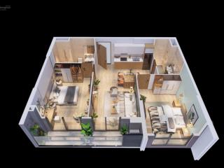 Bán căn ngoại giao 2 ngủ, ban công đông nam view bể bơi the sentosa