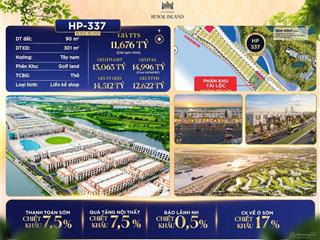 Bán bt tại vinhomes royal island, 11,6 tỷ, 94m2, 4 tầng, 4wc giá tốt chỉ với