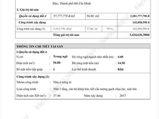 Bank đinh giá 3ty5. chủ chào chỉ 3ty4 hẻm xe hơi giá chỉ 3ty4 . chủ ngợp bank 2ty. 57m2 đường số 8
