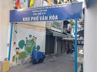 Trung tâm võ văn kiệt q1 (511)  2 tầng  sát mặt tiền  8.3 tỷ