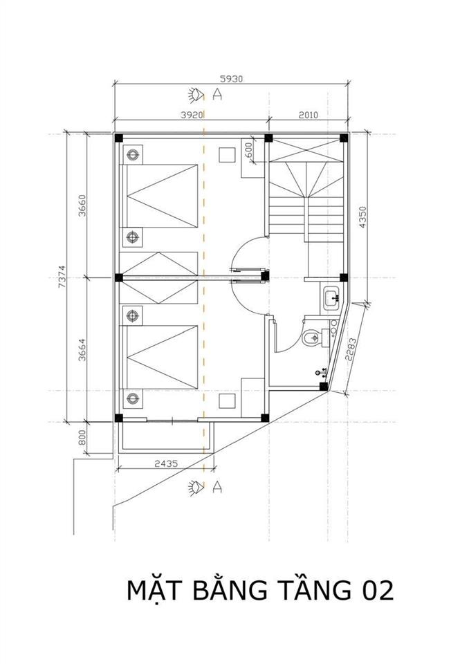 Bán nhà 45m2, 4 tầng, 5 ngủ  dân xây độc lập