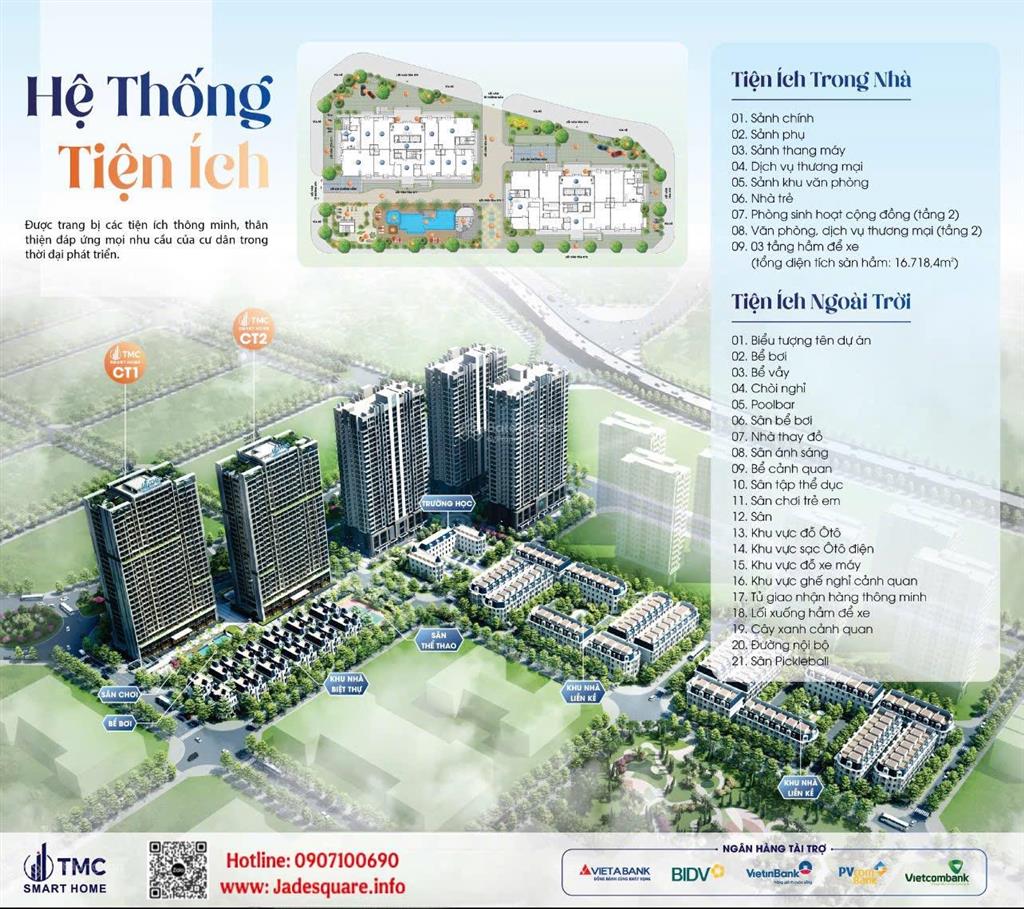 Bán căn hộ chung cư tại jade square, 80 triệu/m2, 82m2. hướng nam  giai đoạn 1