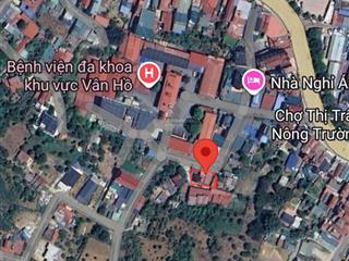 Bán đất full thổ cư 245m2, tiểu khu bệnh viện 2, phía sau bệnh viện mộc châu