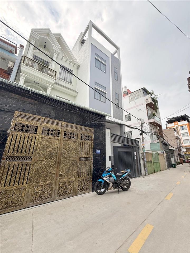 Nhà 4 tầng tch 24/q12 | 100m2 | ngang 5m | sân đậu ô tô | gần chợ ba bầu | hơn 7 x đồng