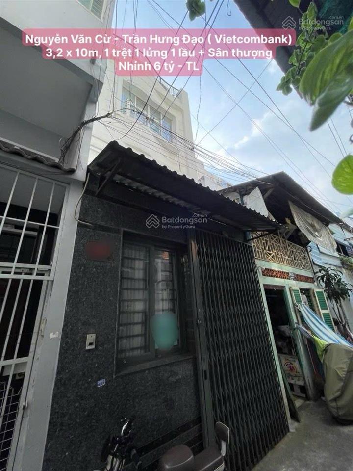 Nguyễn văn cừ 4 tầng 3,2 x 10m, ngay trần hưng đạo q1 vietcombank, thu nhập 17tr/ tháng