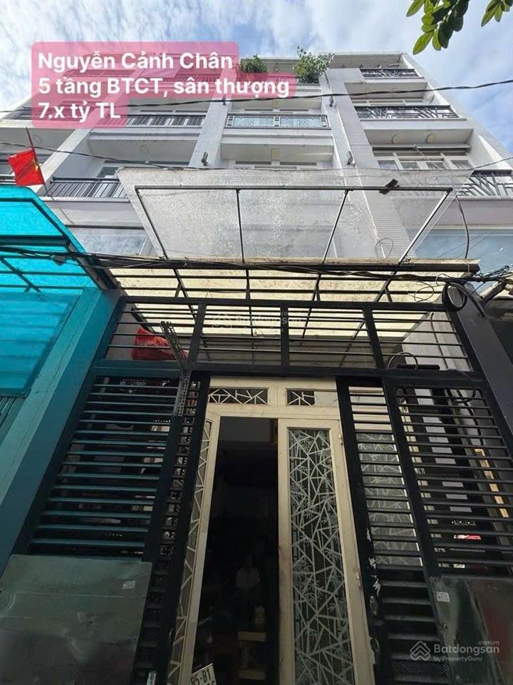 Nguyễn cảnh chân 5 tầng btct sân thượng , 4pn, 5wc