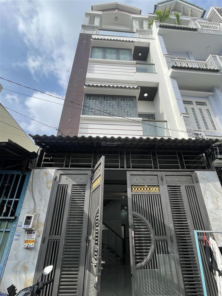 Bán nhà lê văn quới, 4 tầng có sân thượng  hxh 6m  kế aeon tân phú  vào ở ngay  6 tỷ tl