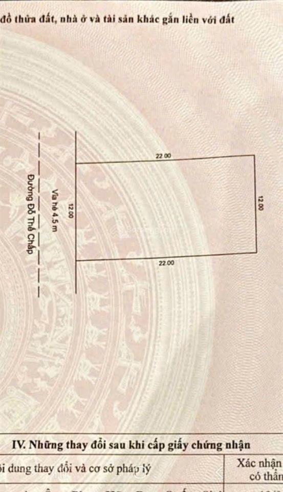 Chuyển nhượng lô đỗ thế chấp 264m2 giá tốt 4x tỷ= o94.8o1.3ooo