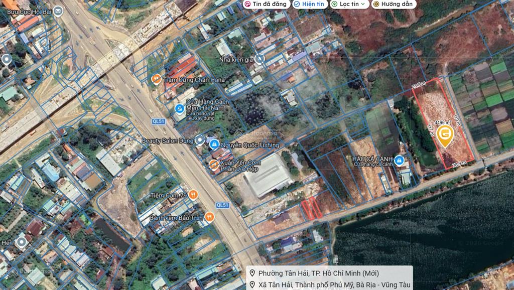 Bán đất 4466 m, ngang 39m, tân hòa, bà rịa  vũng tàu