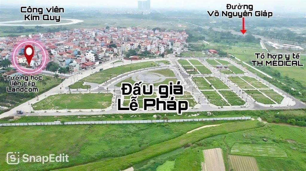 Bán đất đấu giá phía tây bắc lễ pháp, xã tiên dương, huyện đông anh  xã phúc thịnh mới