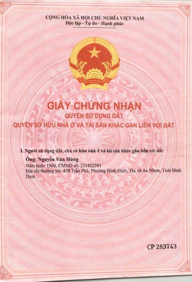 Nhà riêng 6 tỷ vnd, 117m2 tại bình định, an nhơn, giá cực chất