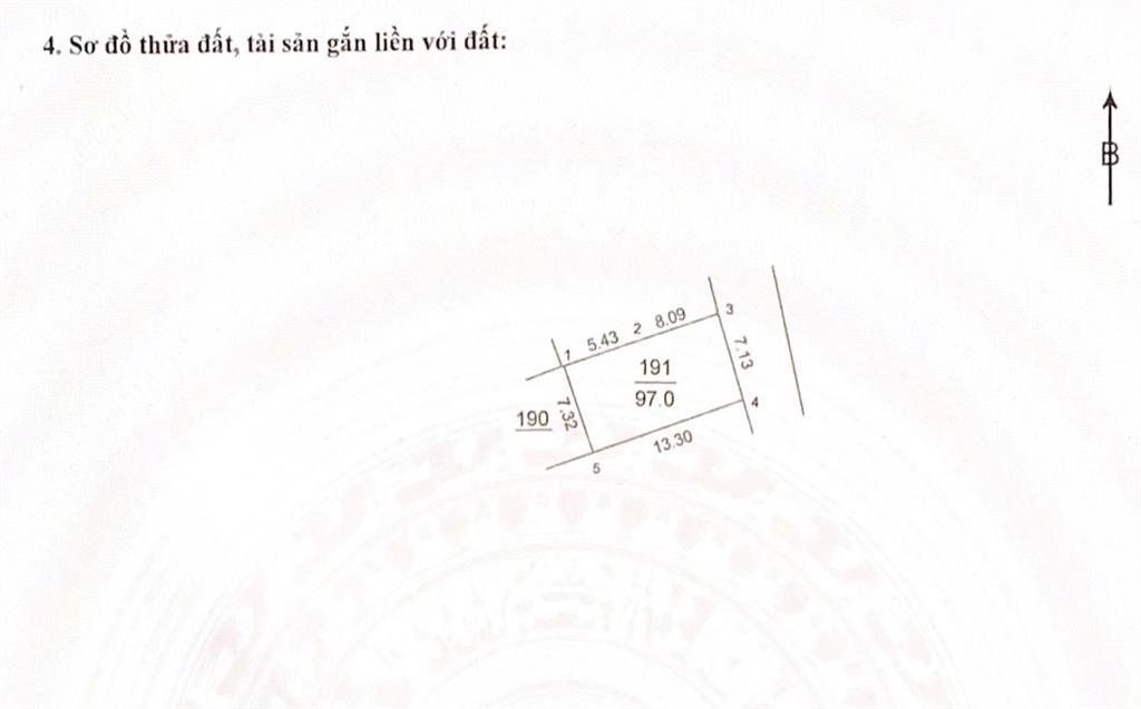 Chính chủ bán đất đẹp tại đông lai, 4,4 tỷ, 97m2, ô tô 7 chỗ vào đất