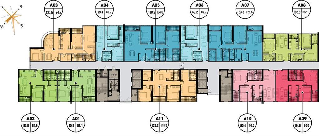 Chính chủ cần bán nhanh căn hộ the golden palm  21 lê văn lương, 90,6m2 thông thủy