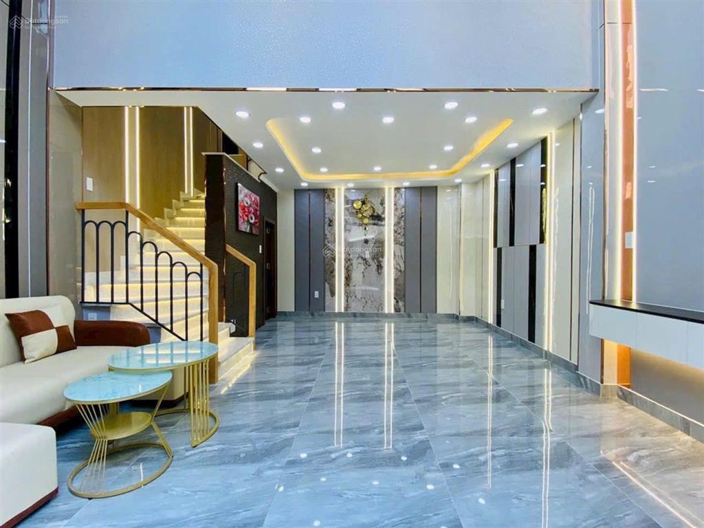 Hoa hậu gò vấp  4 tầng cực đẹp  hẻm xe hơi thông  quang trung  full nội thất  ngang 5 rộng
