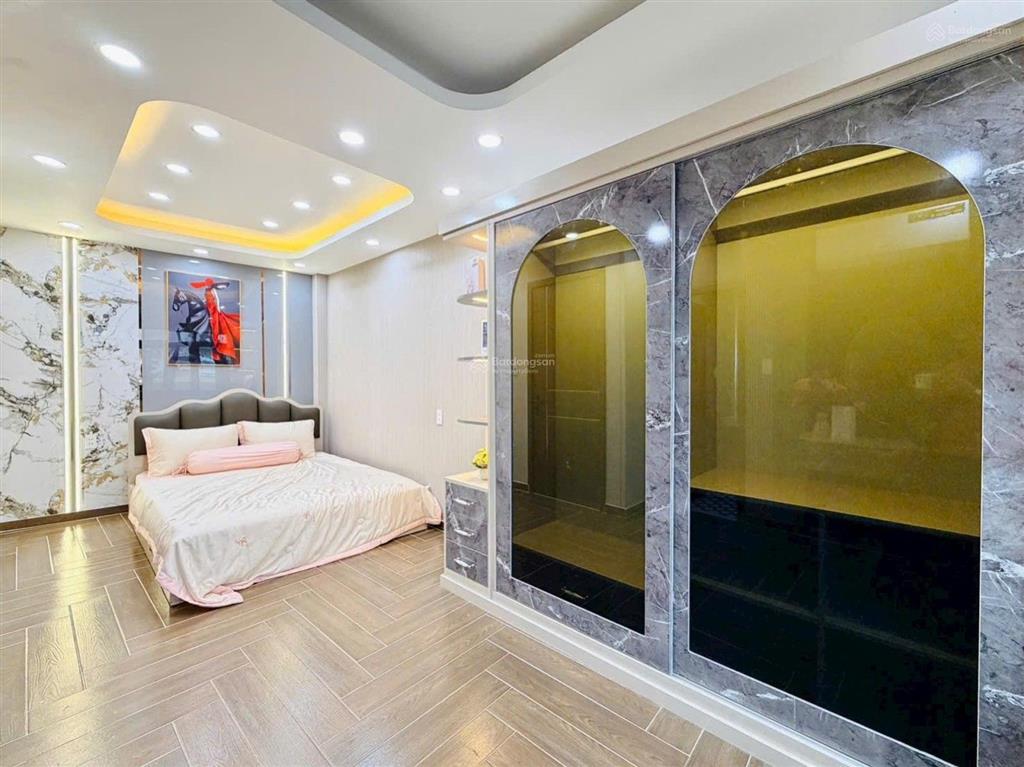 Hoa hậu gò vấp  4 tầng cực đẹp  hẻm xe hơi thông  quang trung  full nội thất  ngang 5 rộng